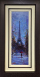 City Impressionism Originals and Prints City Impressionism Originals and Prints Beautiful Blue (Original) (Framed)